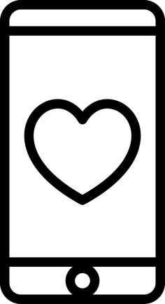 Love Text Message Stencil Svg Vector, Free Vectors File